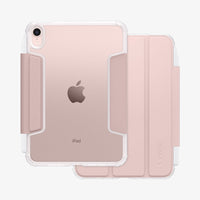 ACS03896 - iPad Mini 6 Case Ultra Hybrid Pro in rose gold showing the front and back